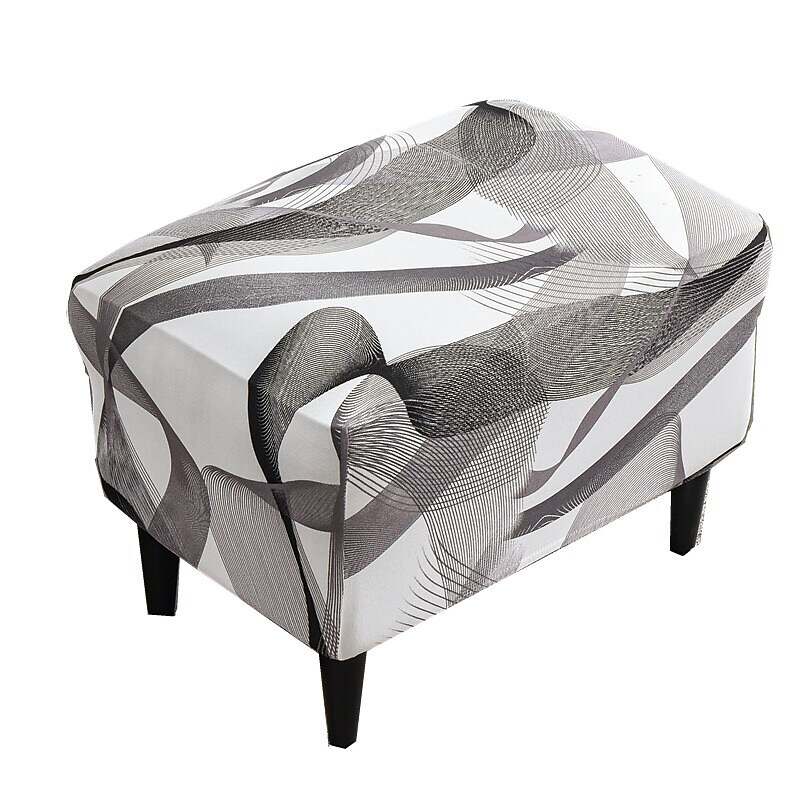 Stretch Ottoman Cover Spandex Storage Covers Footrest Cover