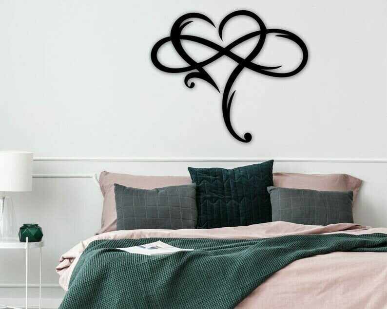 Last Day Promotion 49% OFF - Infinity heart-Steel wall decor Metal Wall art