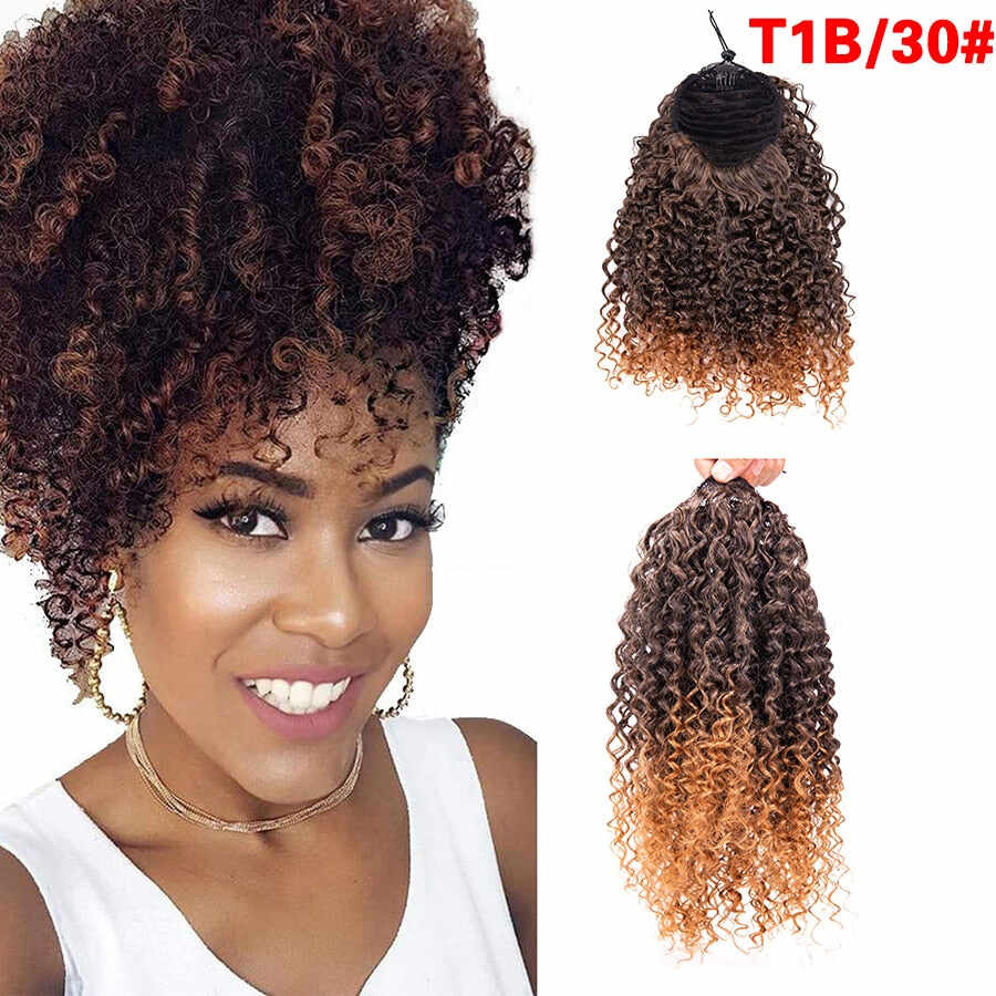 Long Afro Kinky Curly Ponytail Extension