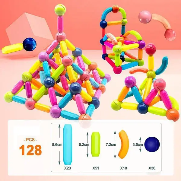 Magnetic Sticks Building Blocks For Kids Early Development