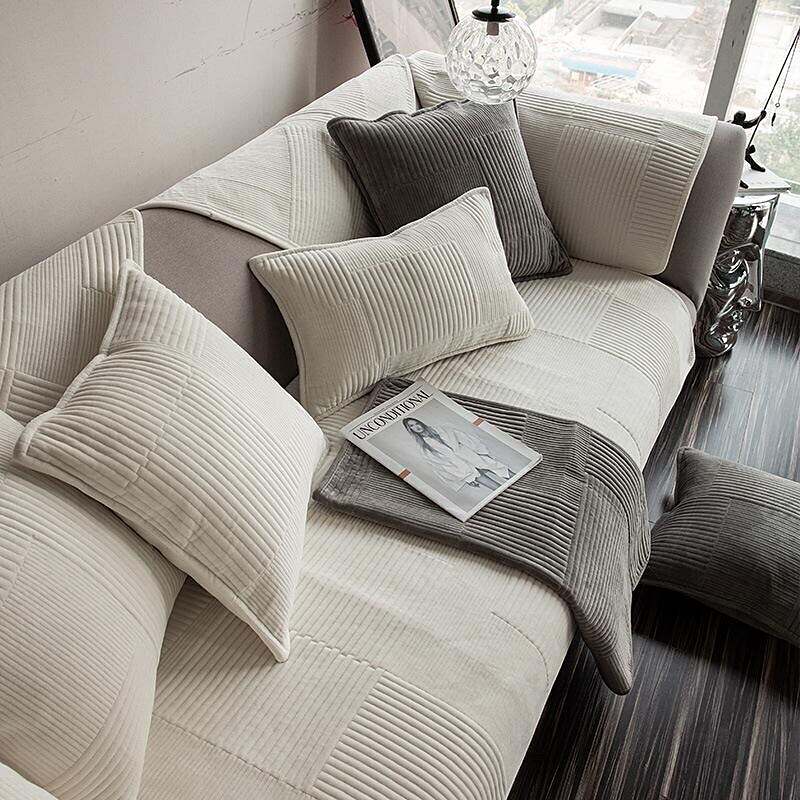 Sofa Seat Cover Couch Slipcover Grey for Sectional Sofa Cover(Sold By Piece,Not All Set)