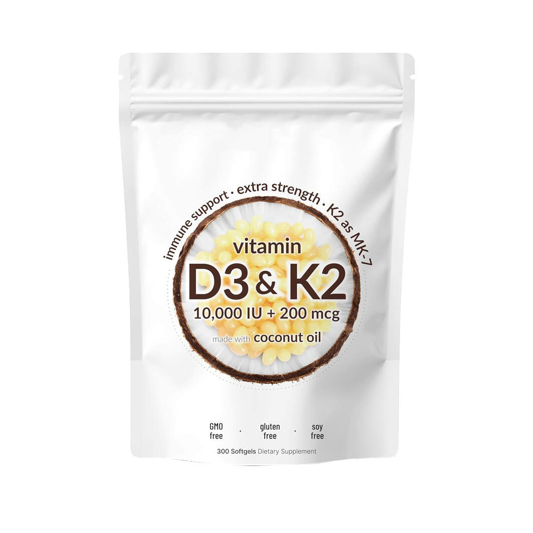 Vitamin D3 K2 Supplement Softgels