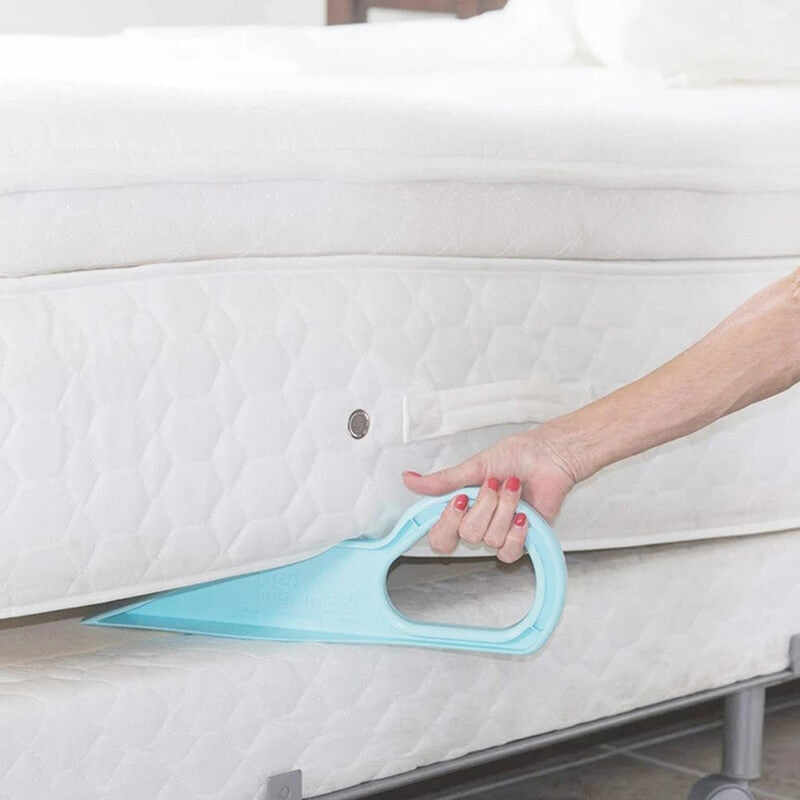 Ergonomic Mattress Wedge Elevator - Bed Making & Mattress Lifting Handy Tool Alleviate Back Pain