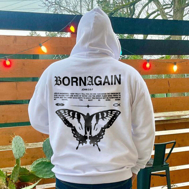 Born Again Print Hoodie