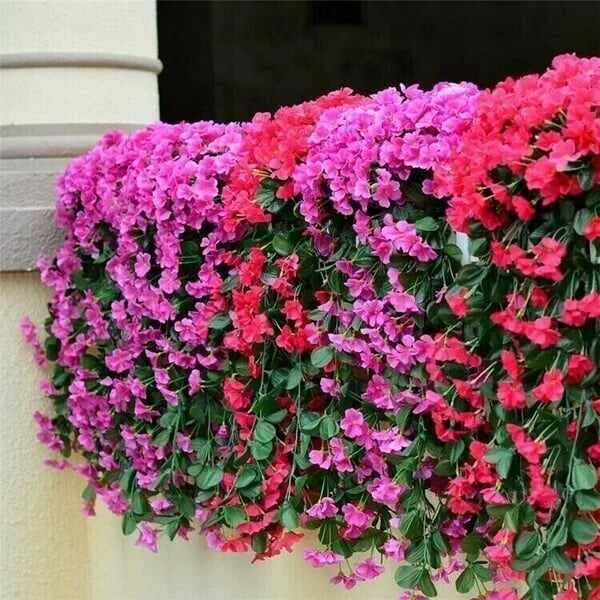 Vivid Artificial Hanging Orchid Bunch(Free shipping on orders over $39.99)