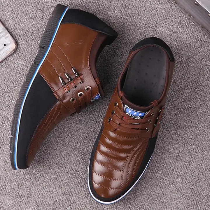 Men's Height Increasing Leather Casual Shoes