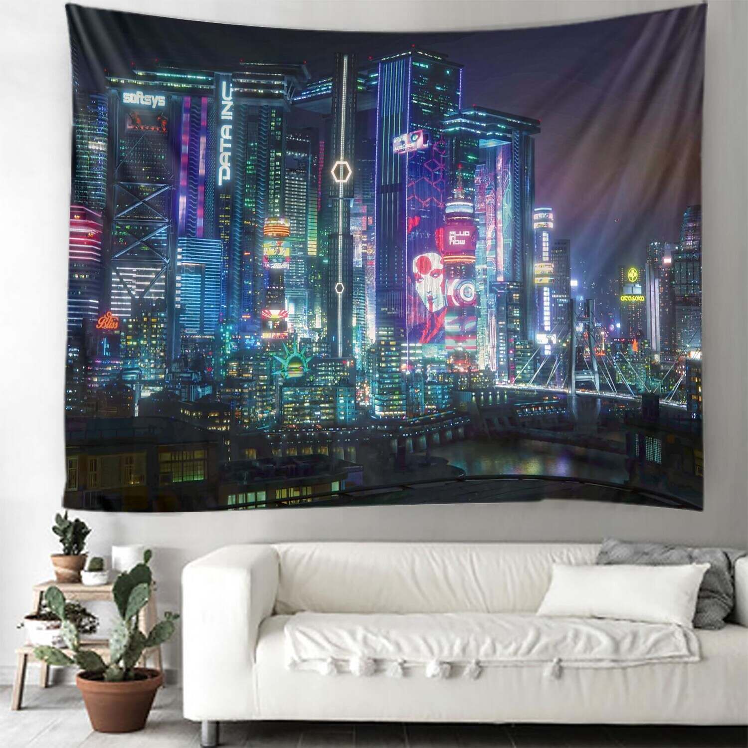 City Wall Tapestry Art Decor Photograph Backdrop