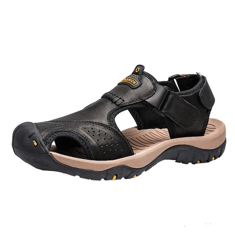 Mens Gladiator Beach Sandals - Genuine Leather - Comfort Support