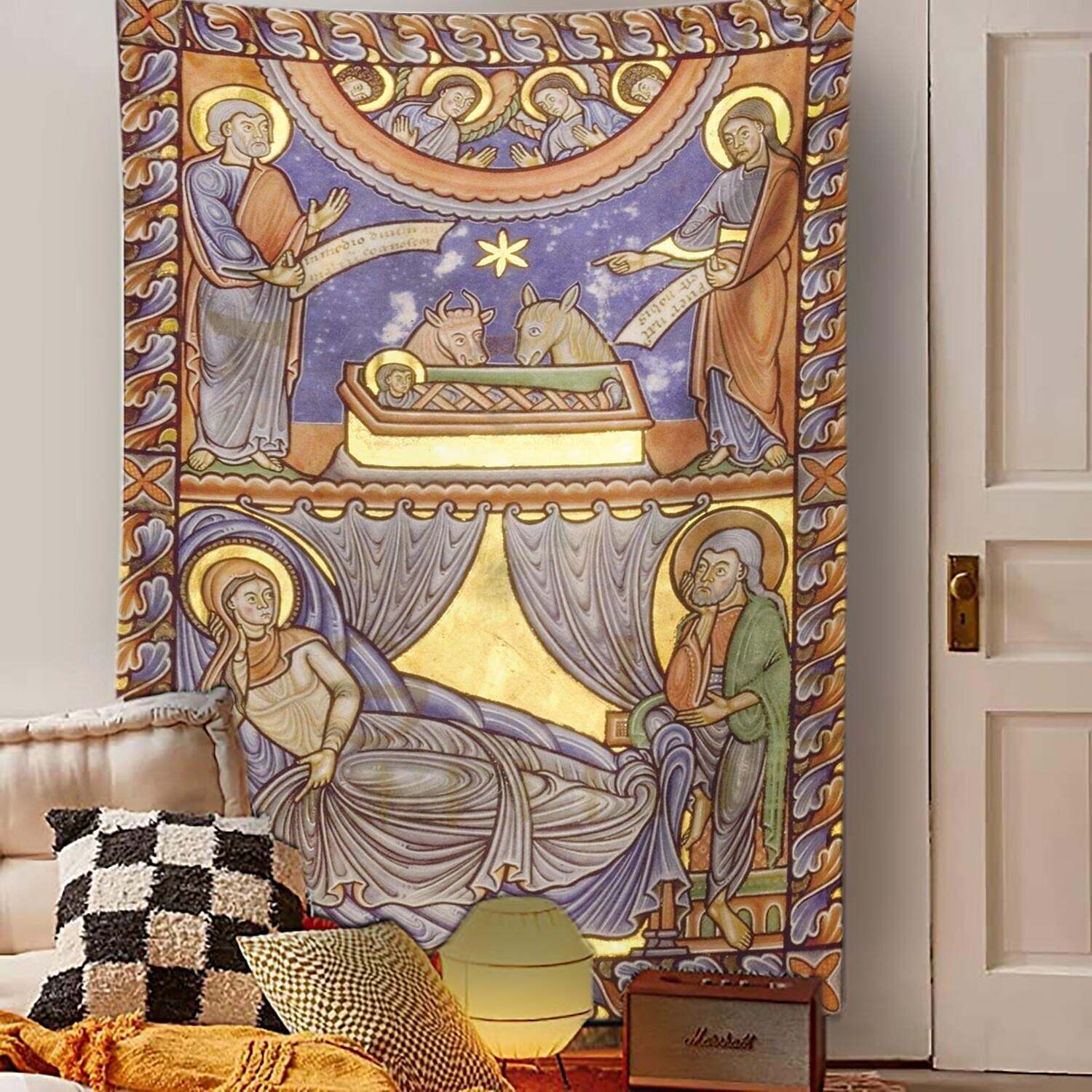 Medieval Painting Wall Tapestry Art Decor