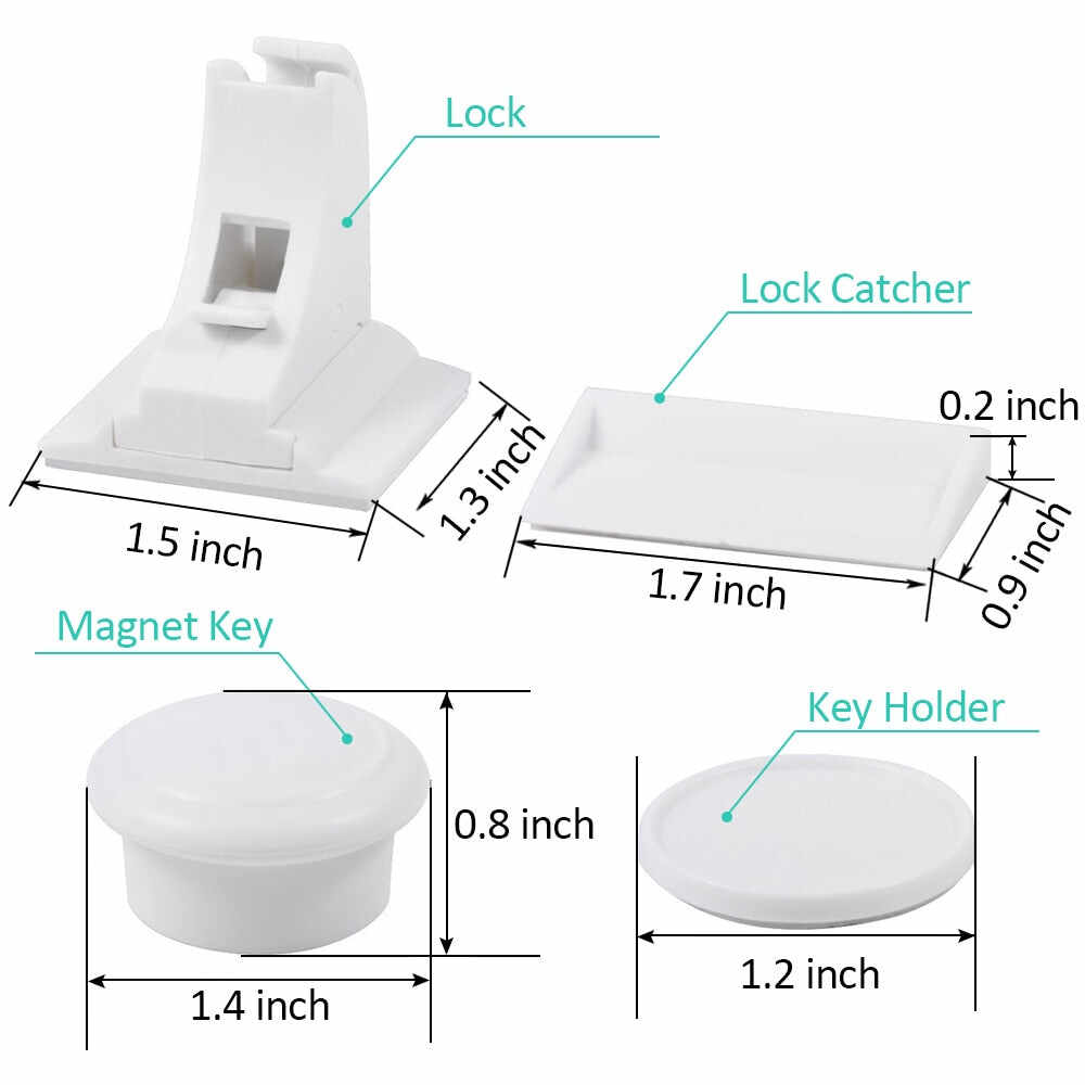 Magnetic child safety lock