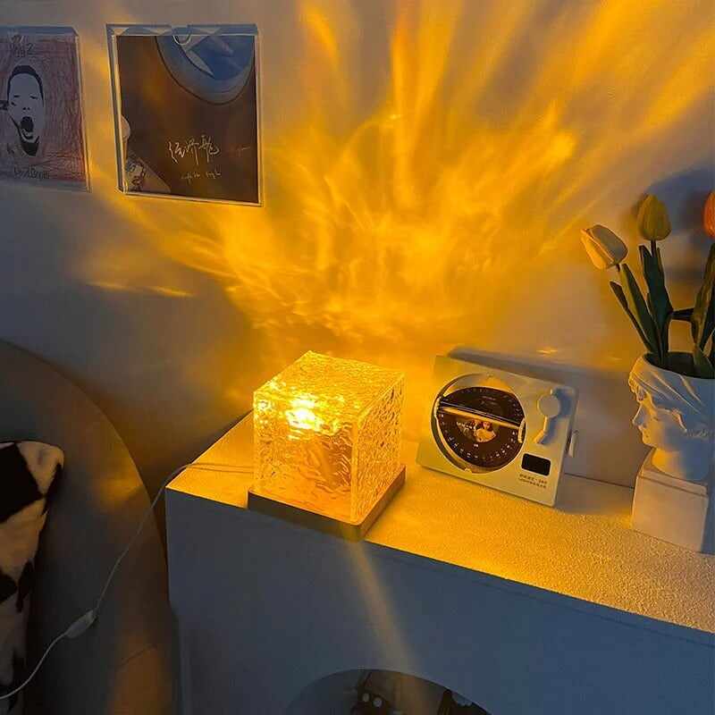 Dynamic Water Ripple Night Light - Ocean Wave Projector