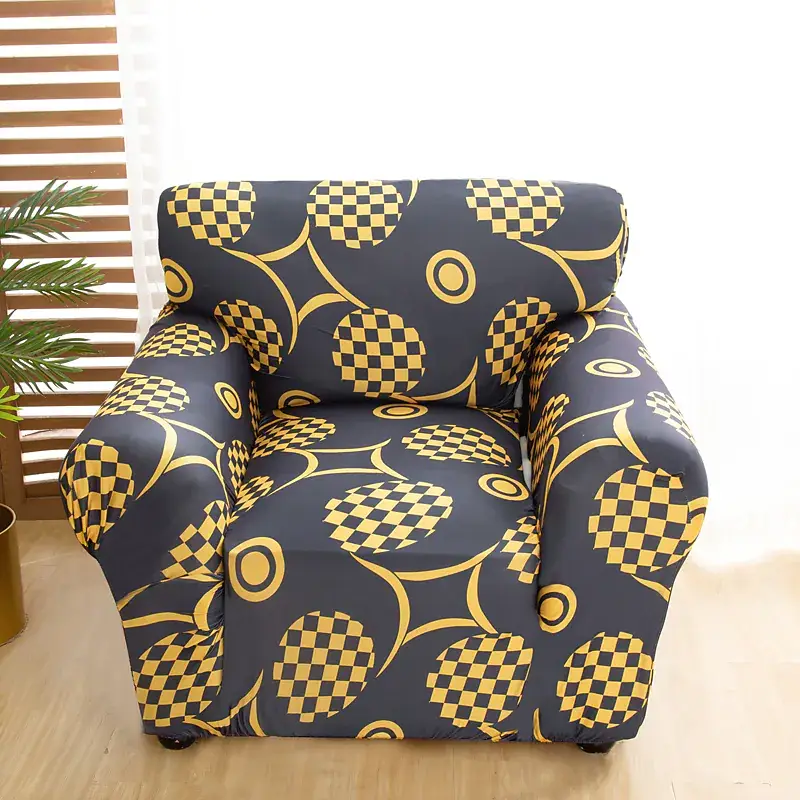 Stretch Sofa Cover Slipcover Geometric Pattern