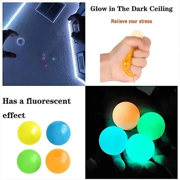 🔥HOT SALE NOW 49% OFF 🥳☄️Luminous Sticky Wall Ball Toy