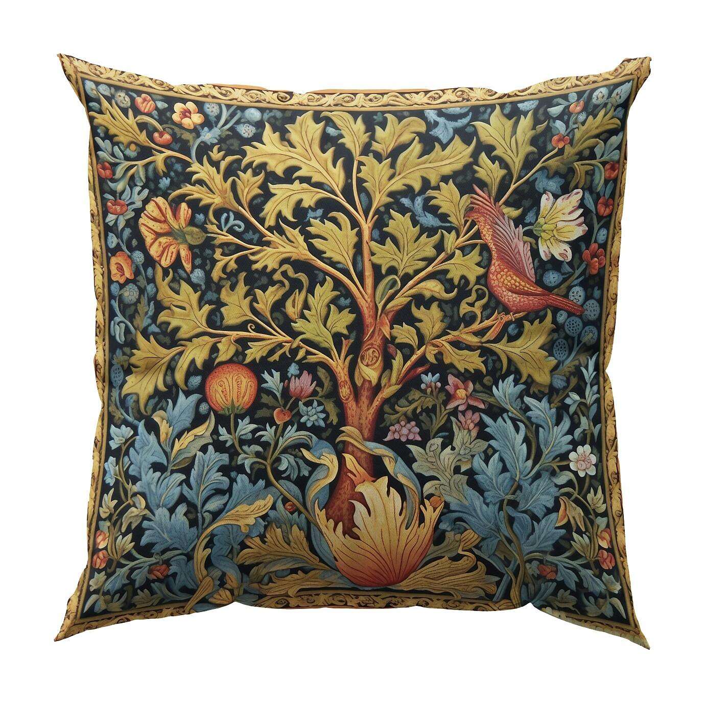 Tree of Life Double Side Pillow Cover 4PC Soft Decorative Square Cushion Case Pillowcase for Bedroom Livingroom Sofa Couch Chair