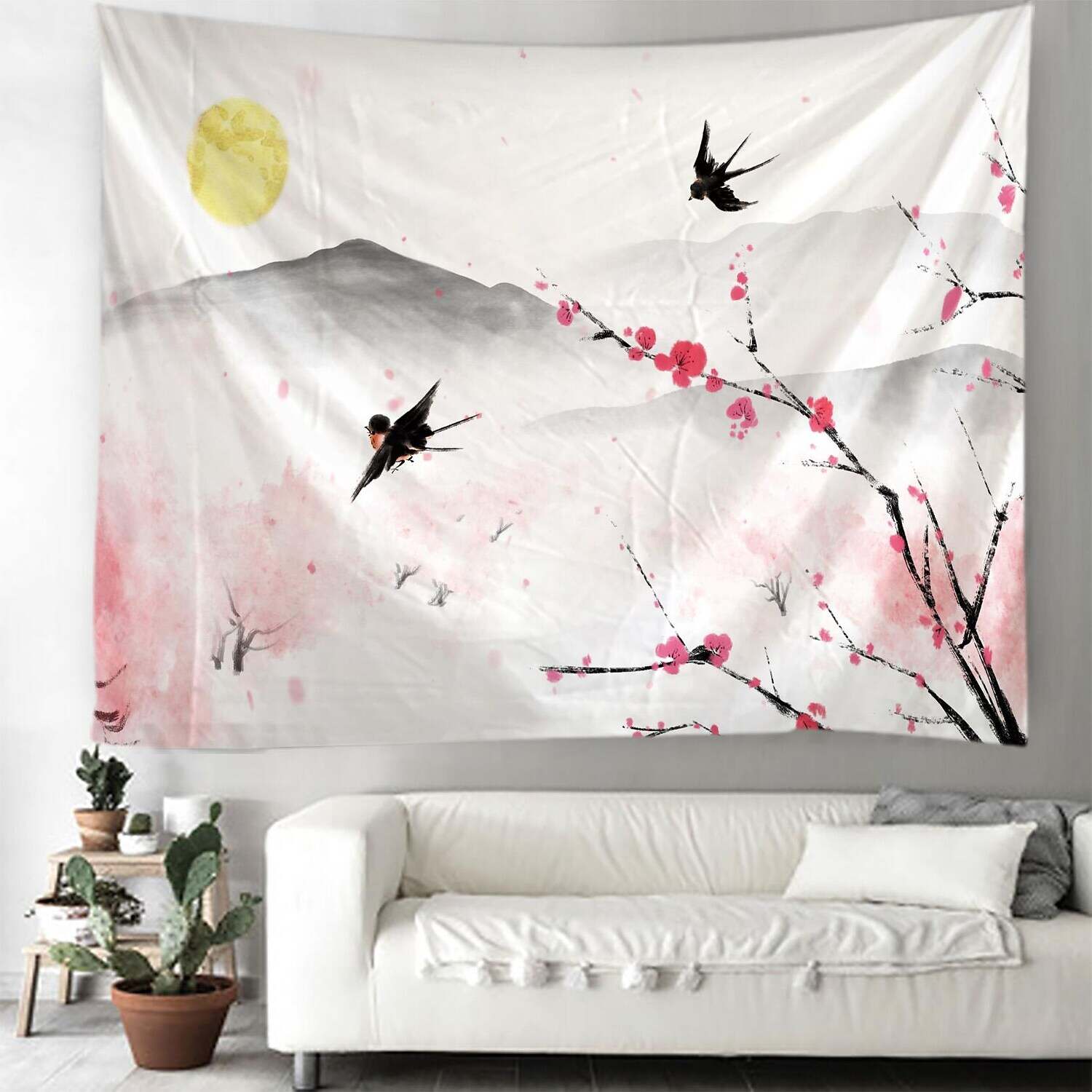 Painting Style Large Wall Tapestry Landscape Art Decor