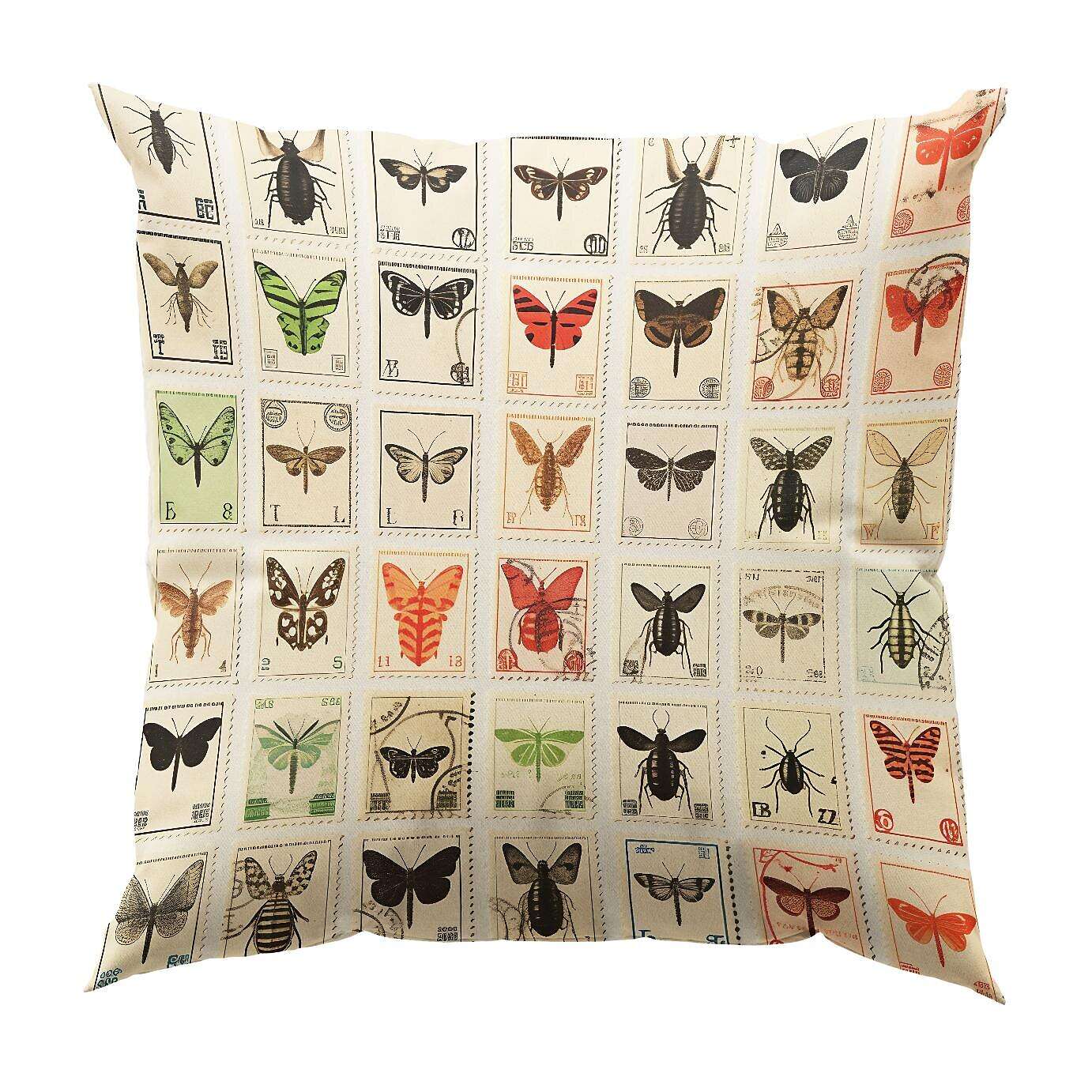 Flower Insect Pillow Cover 1PC