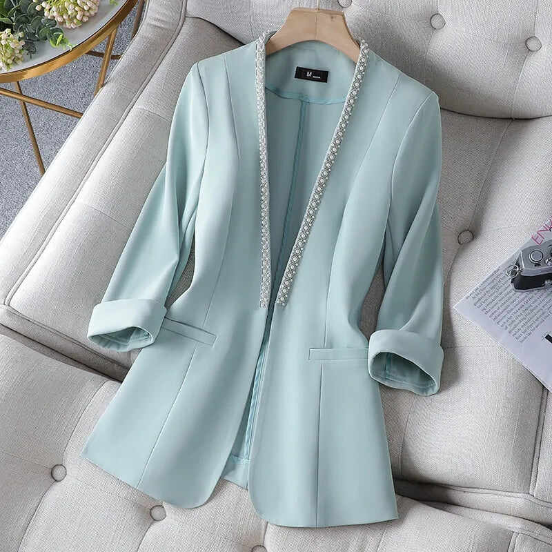 Plus Size Women's Thin Suit Jacket