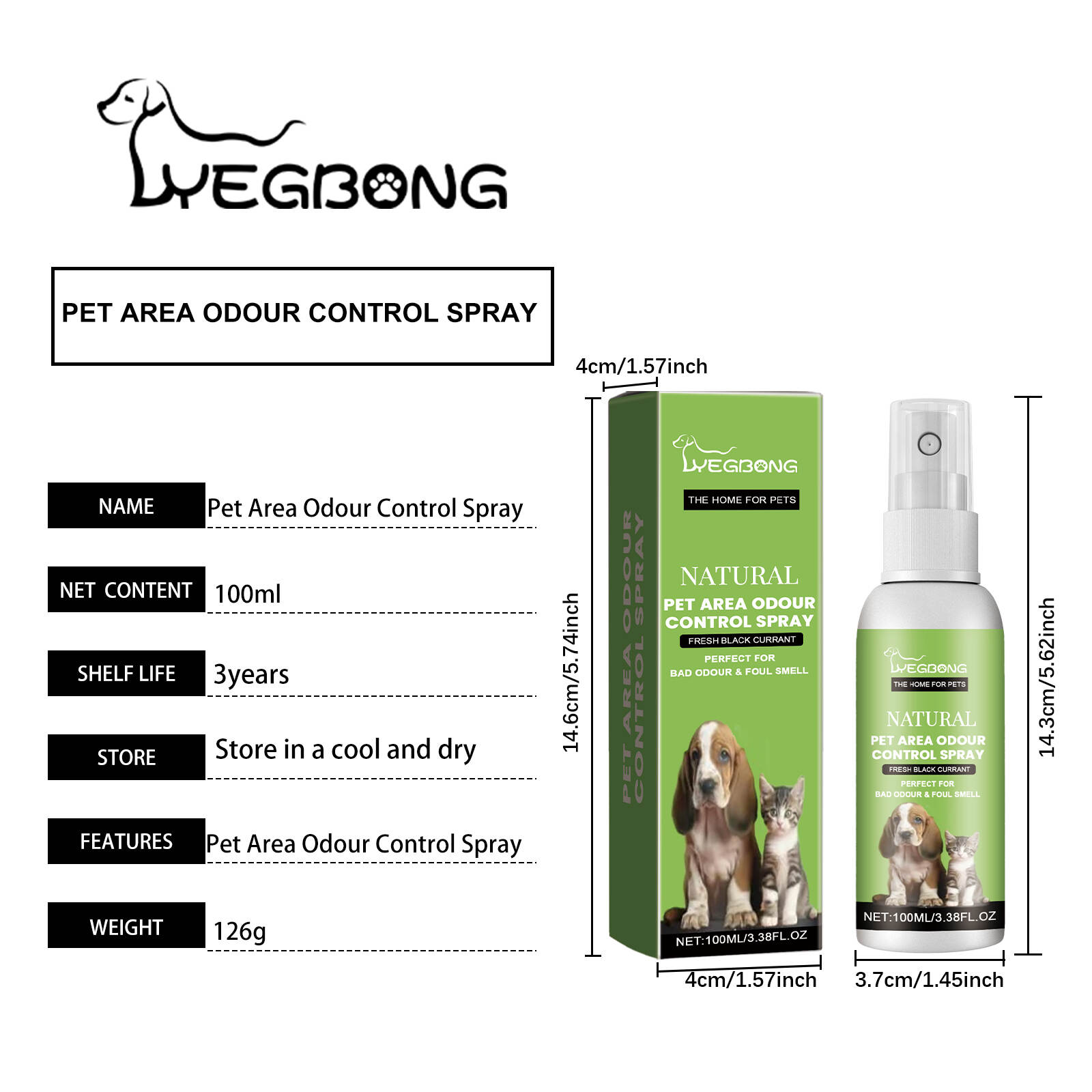 Pet Area Odour Control Spray