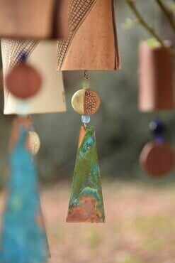 Beautiful Rustic Dragonfly Wind Chimes, Boho Handmade Garden Decor Gift