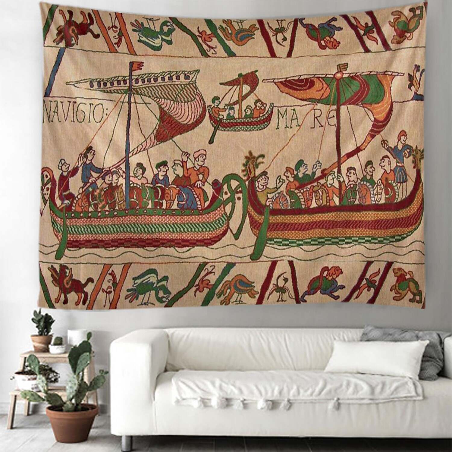 Bayeux Medieval Wall Tapestry Art Decor