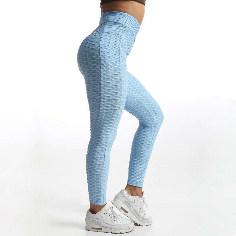 JIANWEILI push up leggings Woman High waist fitness anti cellulite legging femme Side pockets Gym Stretch pants Breathable