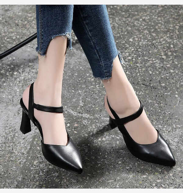 Women's Ankle Strap Pointed Toe Heels