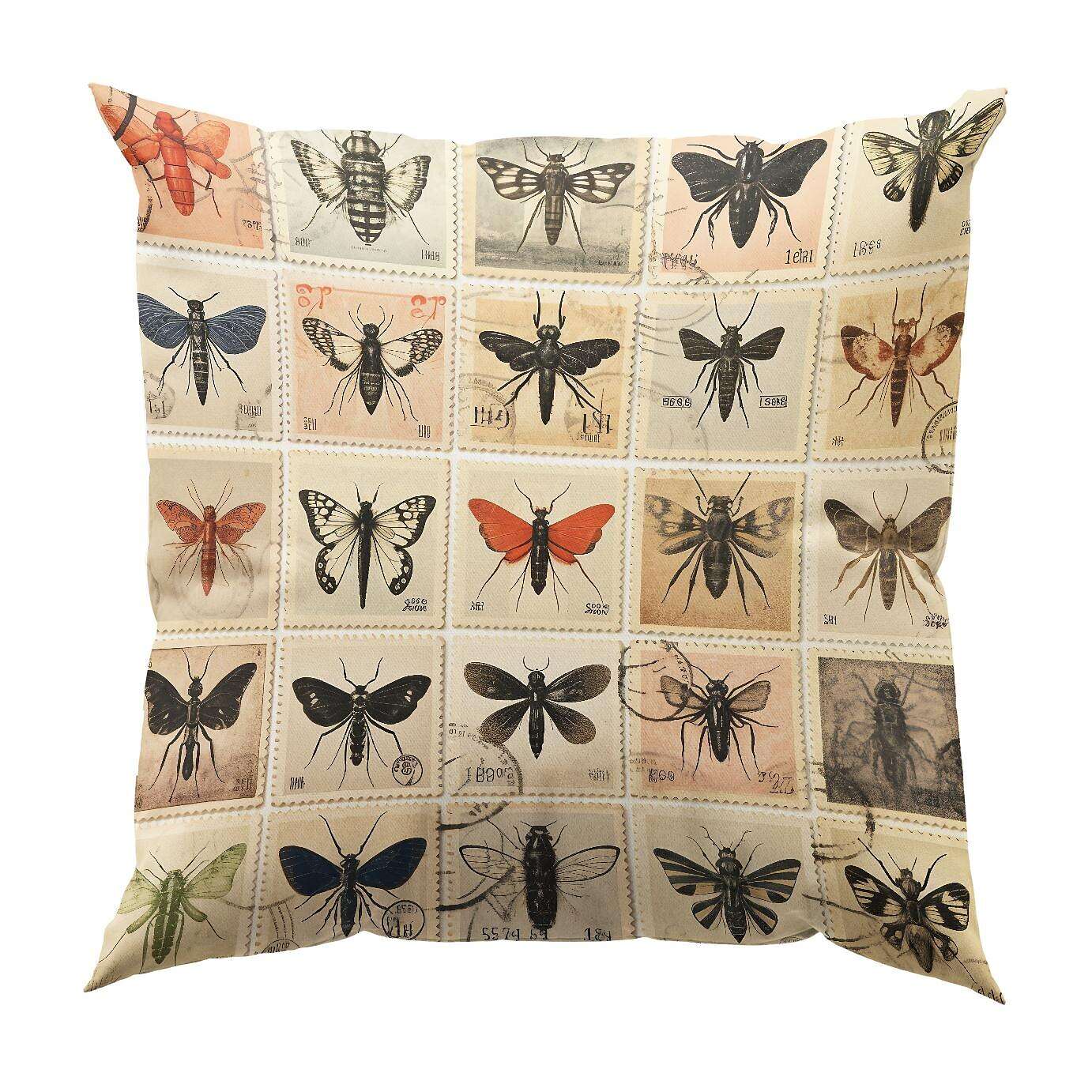 Flower Insect Pillow Cover 1PC