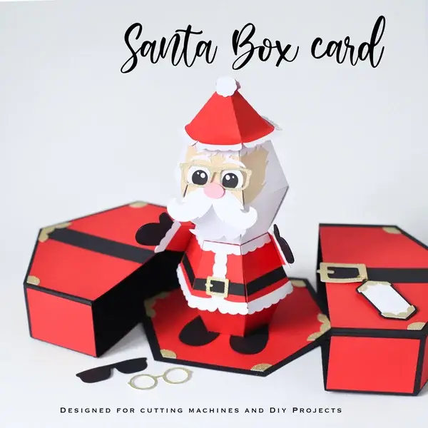 🎅Hot Sale--🥳3D Santa Claus Prank Pop-up Box card🎁