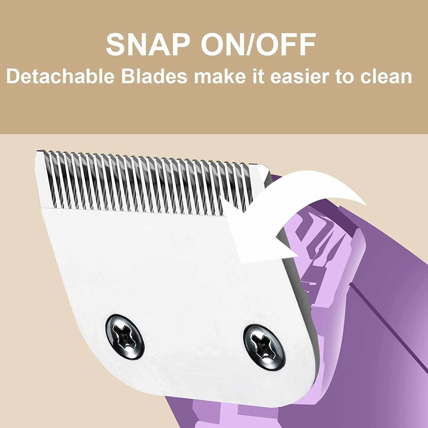 Detachable Pet Clipper Blade