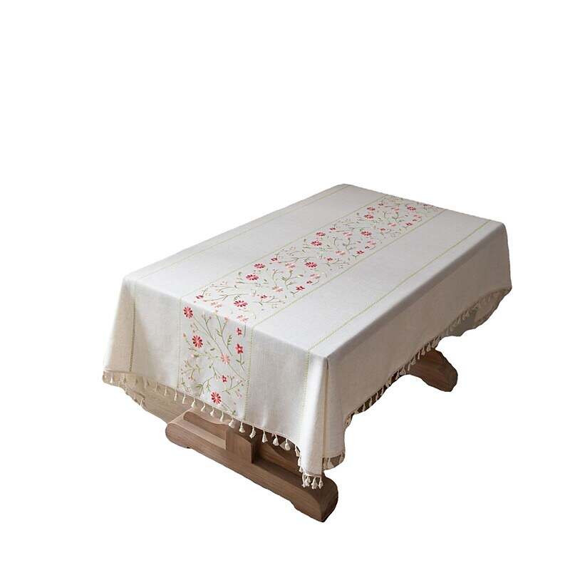 Pastoral Tablecloth Cotton Linen Fabric Table Cloth