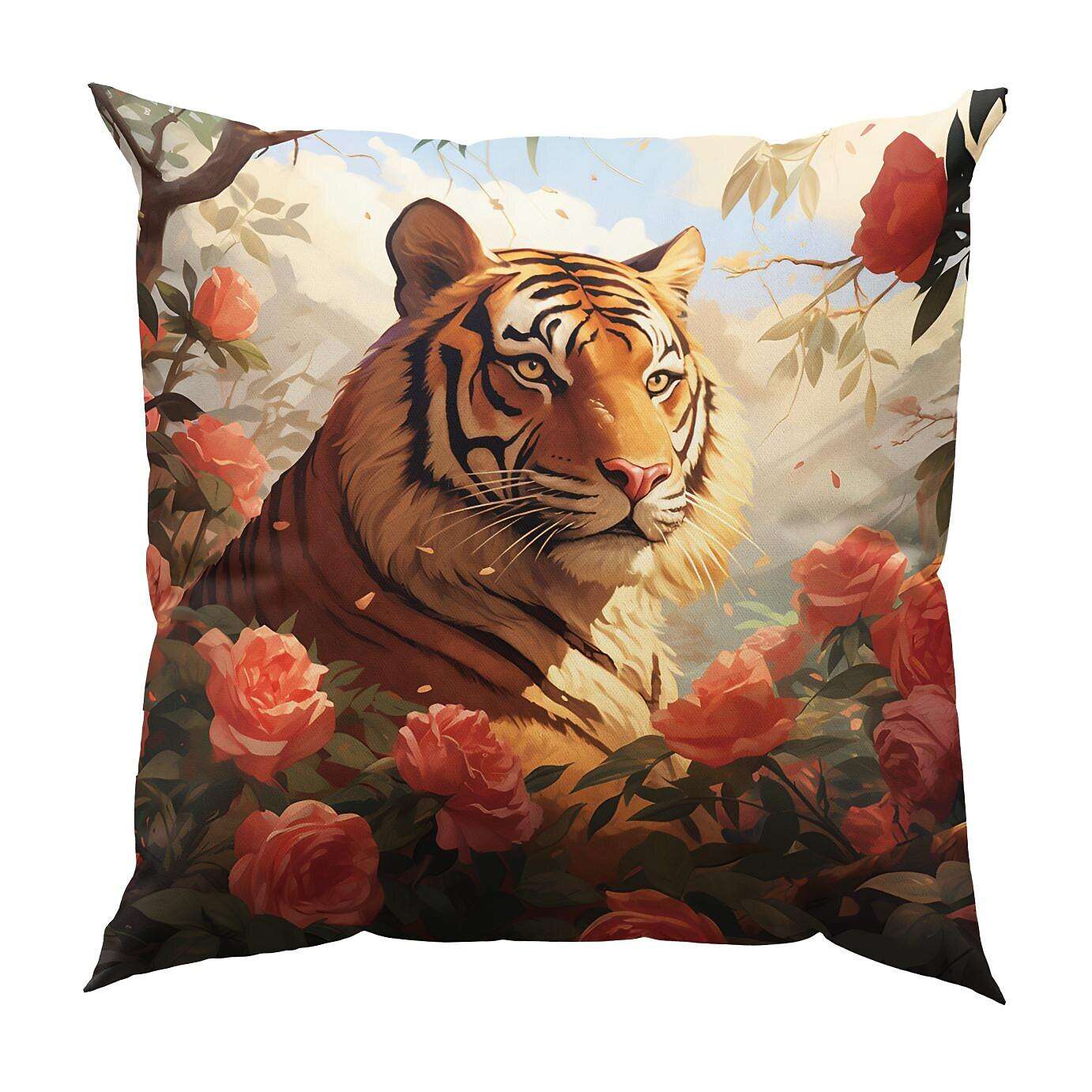 Wild Woman Tiger Pillow Cover 1PC