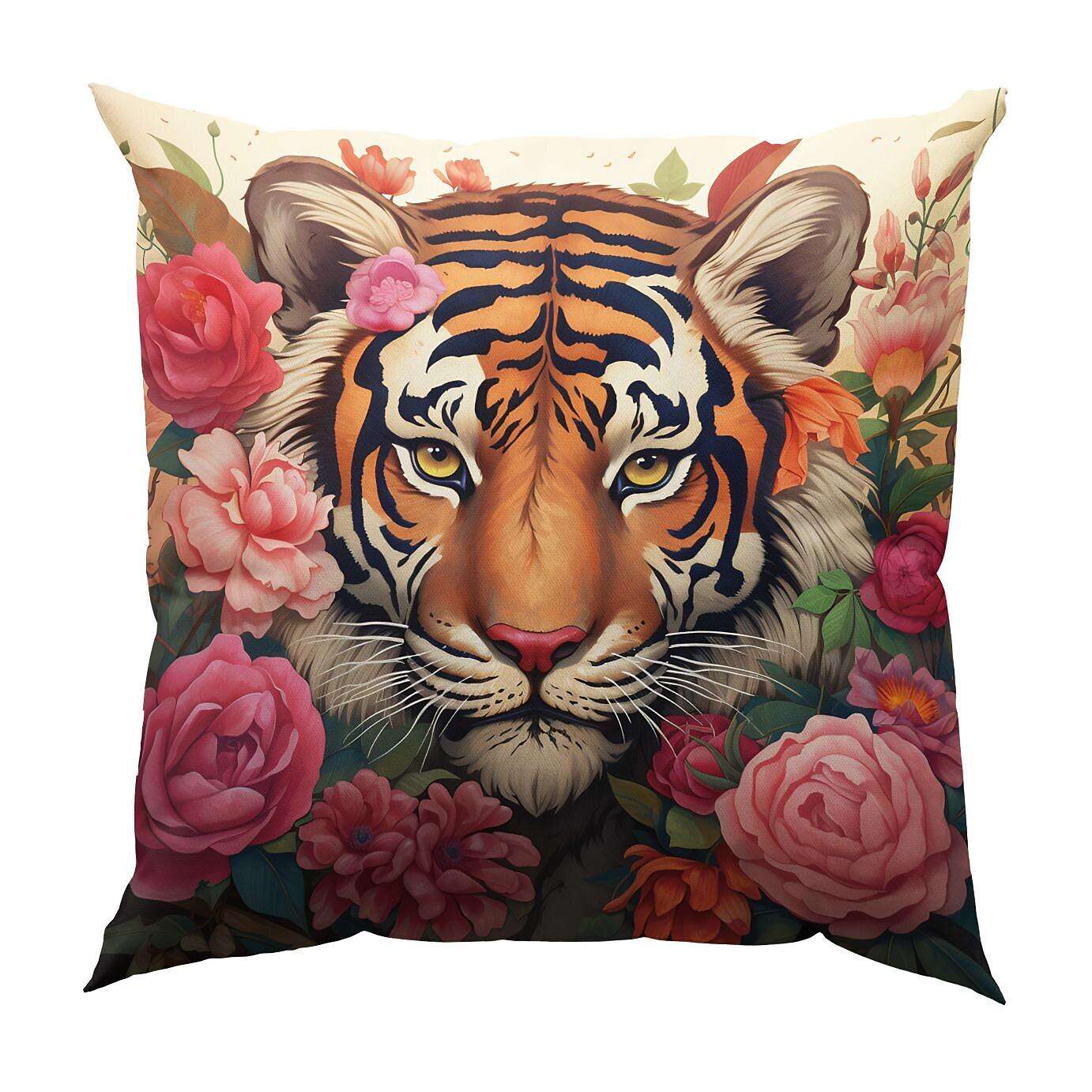 Wild Woman Tiger Pillow Cover 1PC