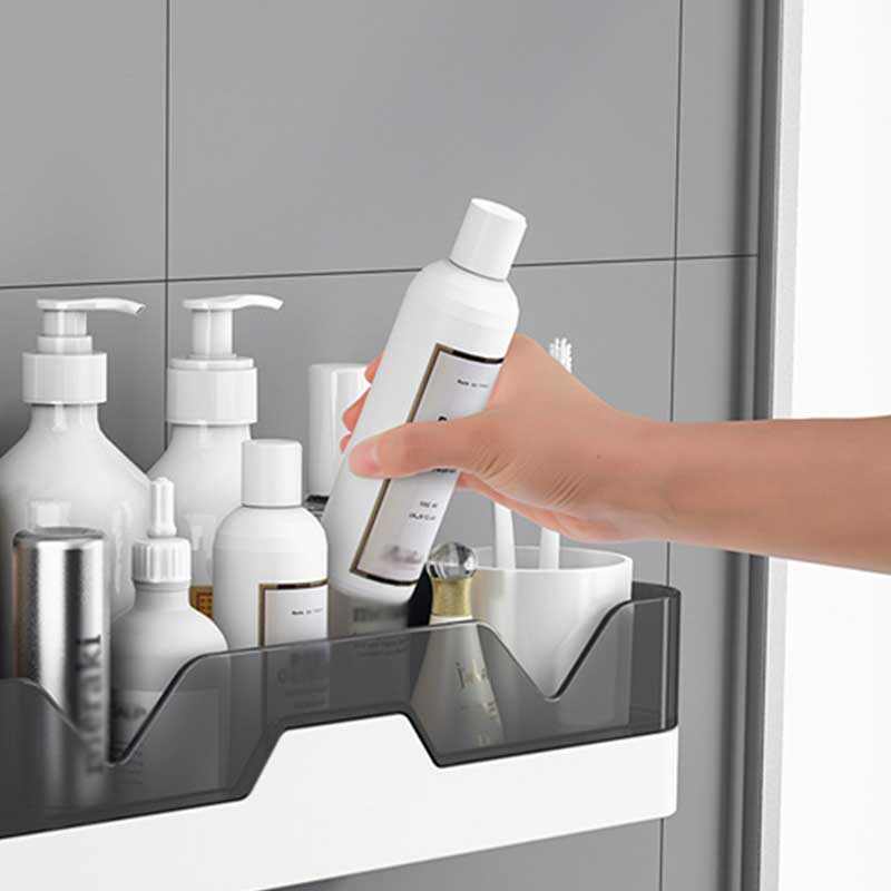 Adhesive Wall Mounted Bathroom Shelves