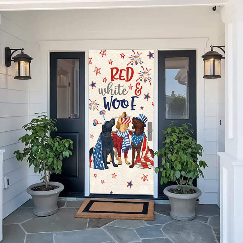 Patriotic Flag Door Set Door Mural