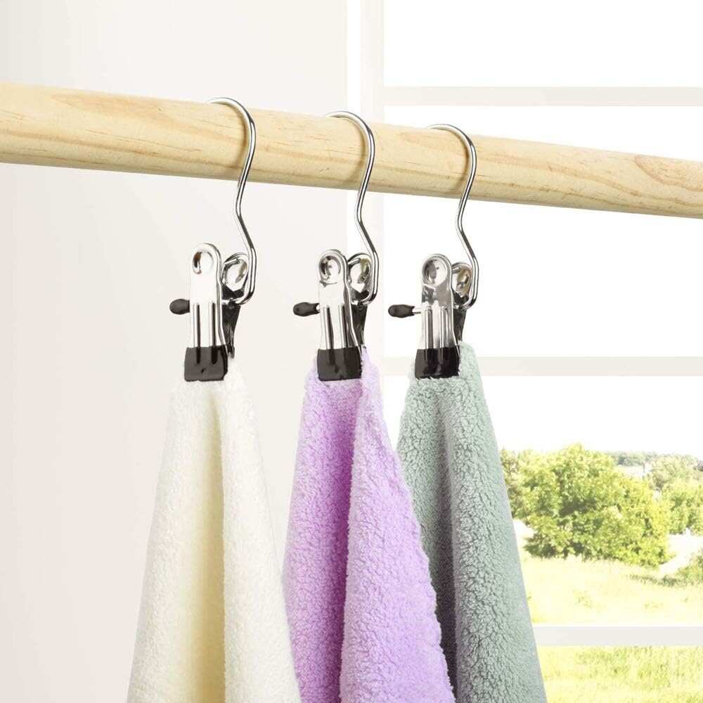 2023 Hot Sale- 49% OFFAnti-rust Clip Space-saving Clothespin Hat Pants Storage Hanging Travel Hook