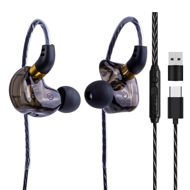 type c wired in ear headphones