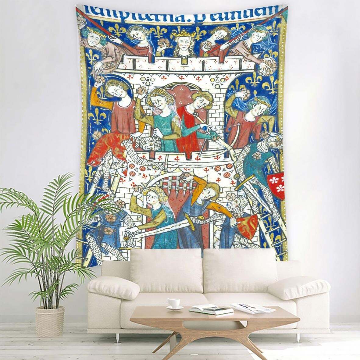 Medieval Painting Wall Tapestry Art Decor