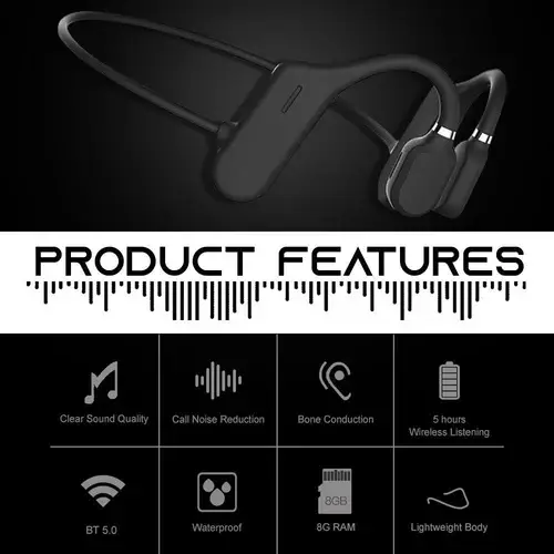 Bone Conduction Headphones - Bluetooth Wireless Headset🎧(BUY 2 FREE SHIPPING)