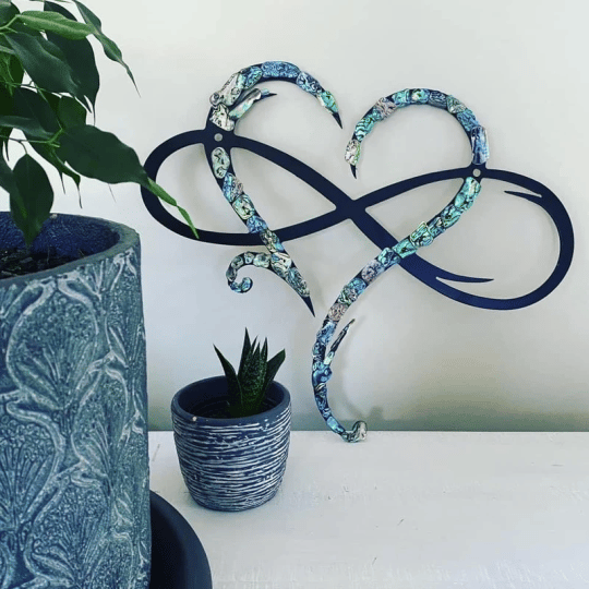 Last Day Promotion 49% OFF - Infinity heart-Steel wall decor Metal Wall art