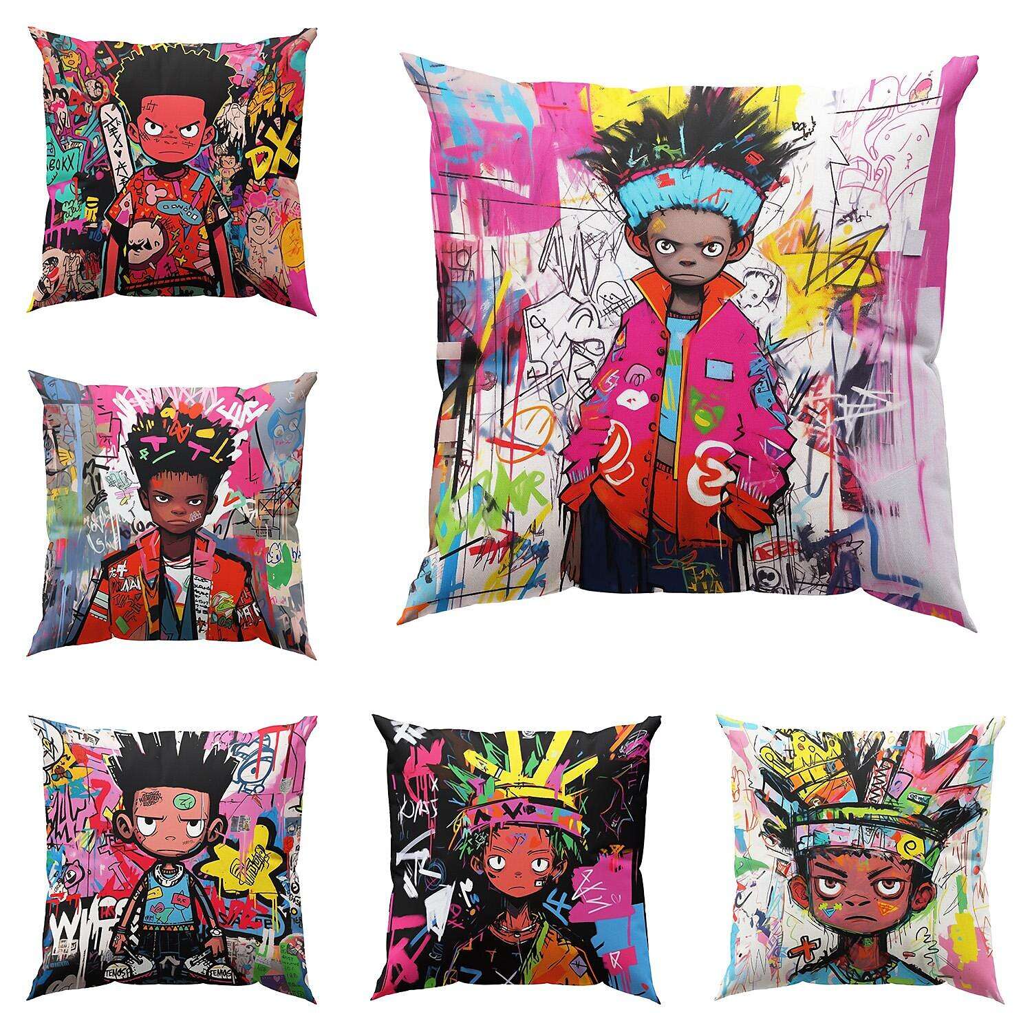 Graffiti Boy Pillow Cover 1PC