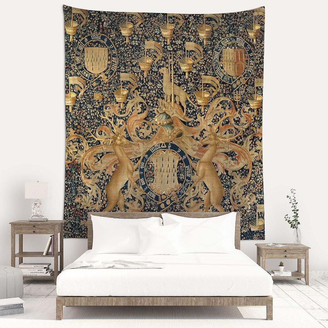 Medieval Painting Wall Tapestry Victoria Art Decor