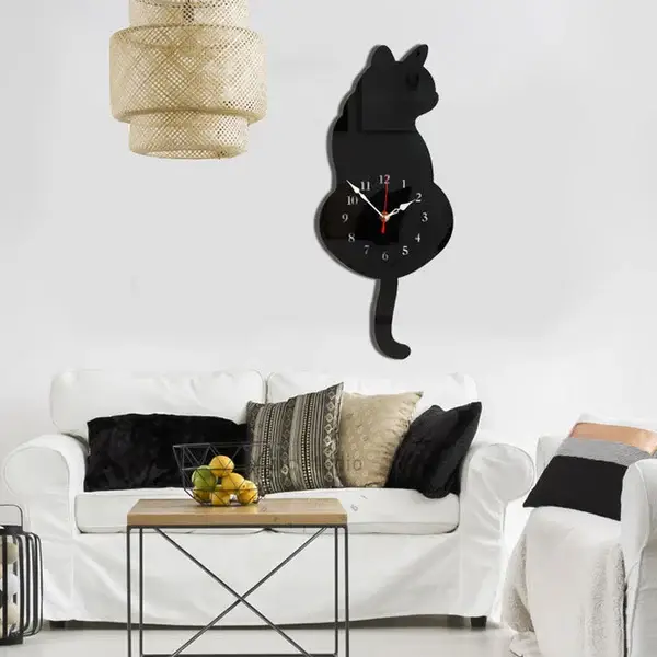 (❤️2023 Early Christmas Sale-49% OFF❤️)Nordic Cat Wagging Tail Wall Clock