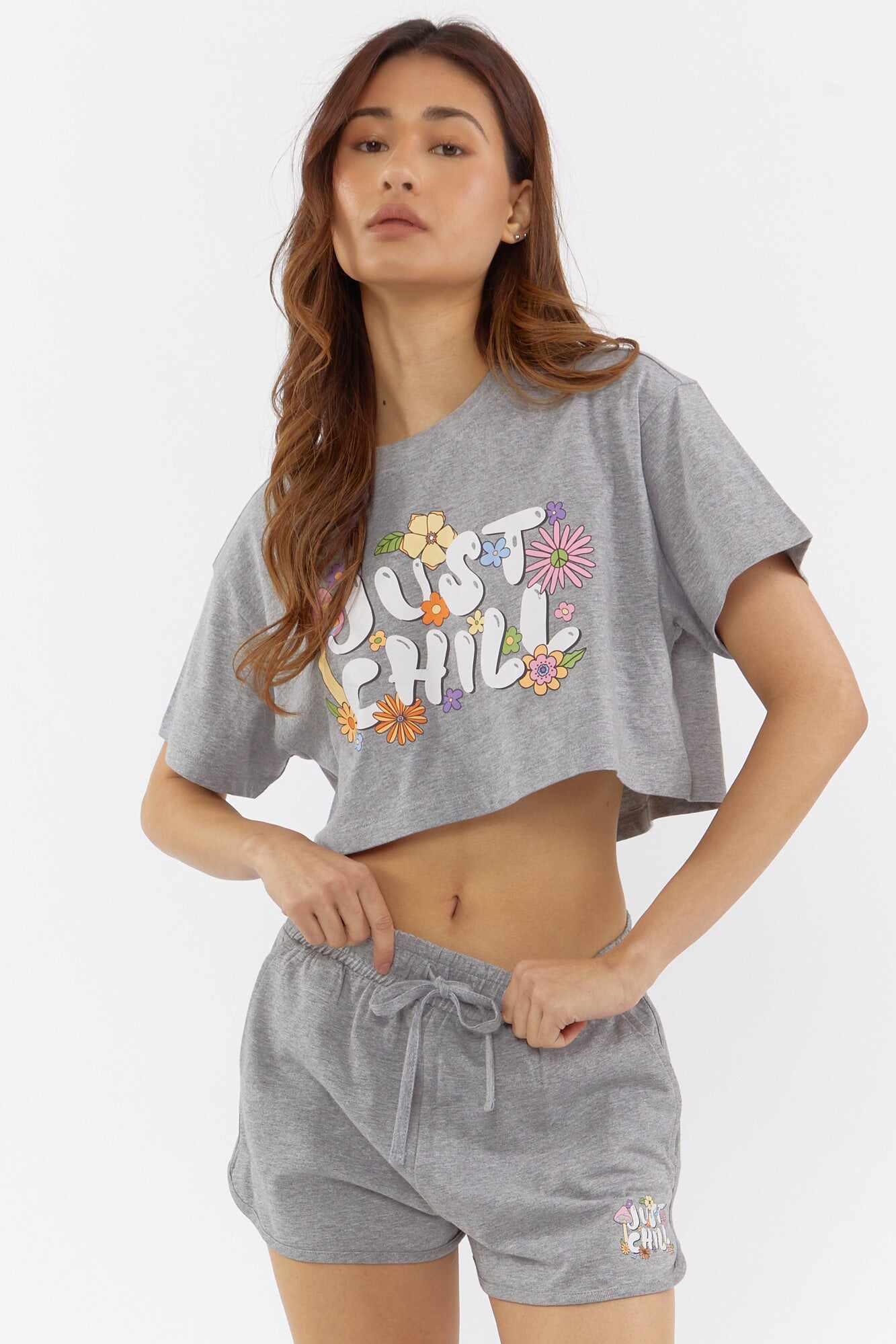 Women Apparel | Graphic Cropped Tee Light Pink Forever21 - BX22811