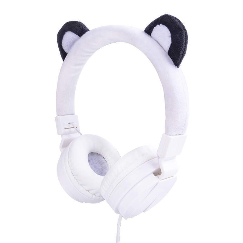 foldable cartoon over ear wired headphones for kids