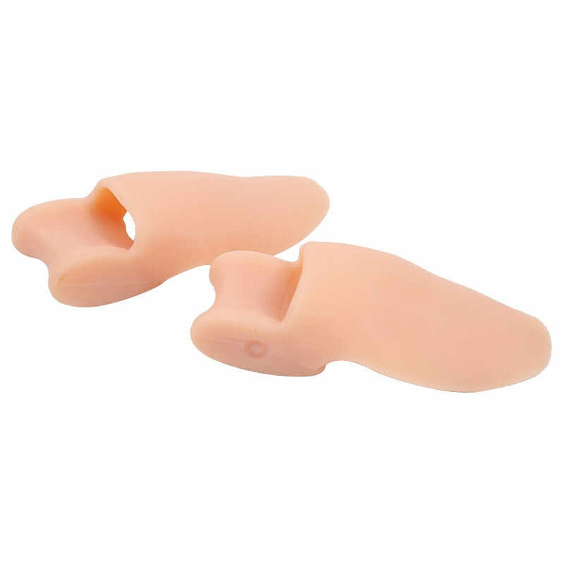 Set of 2 pairs of toe separators, hammer toe straighteners for toe overlap and toe alignment (yoga/pedicure)