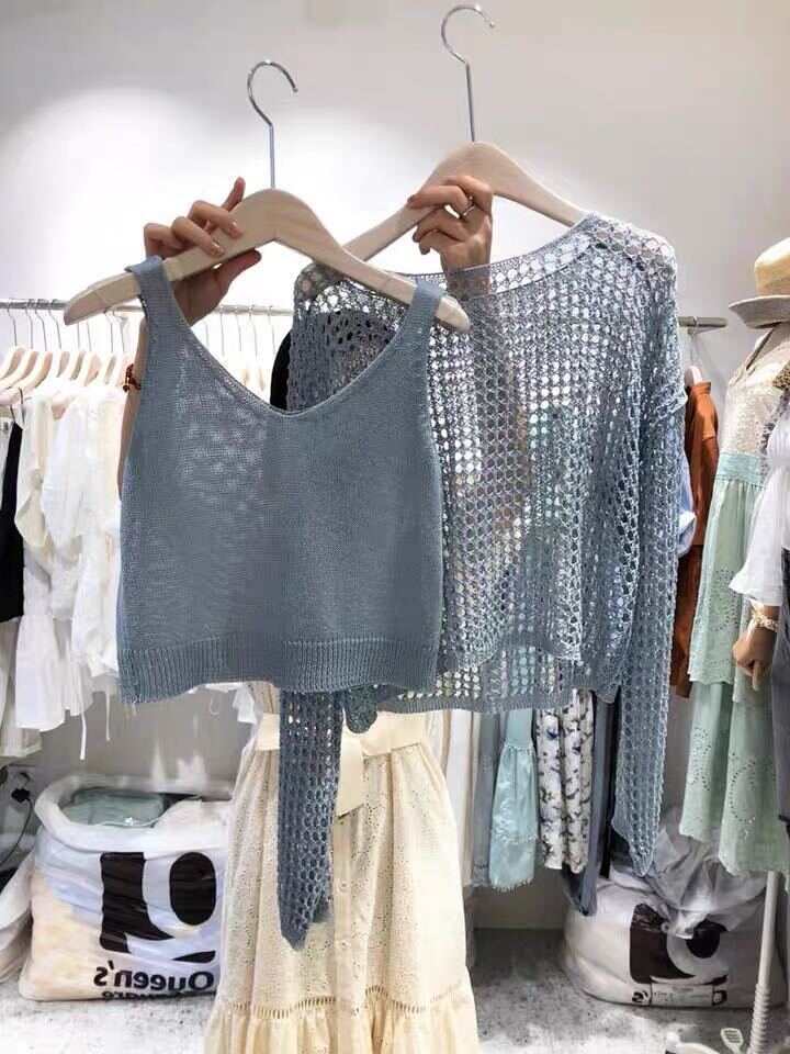 Two-piece Knitted Blouse