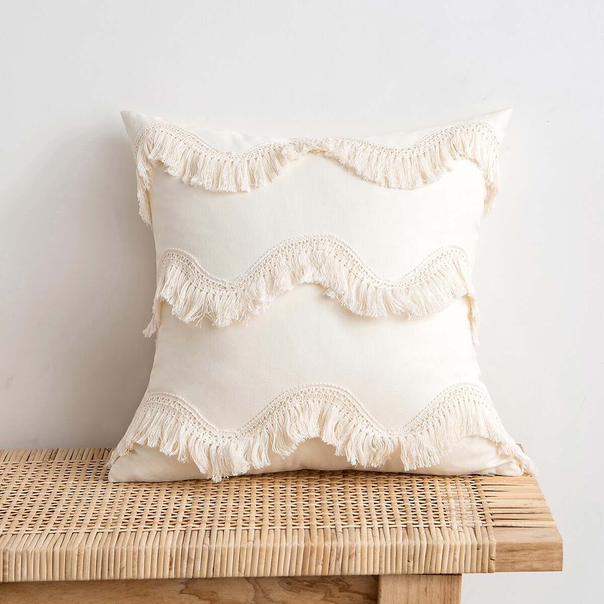 1 pcs Lace Tufted Pillow Cover