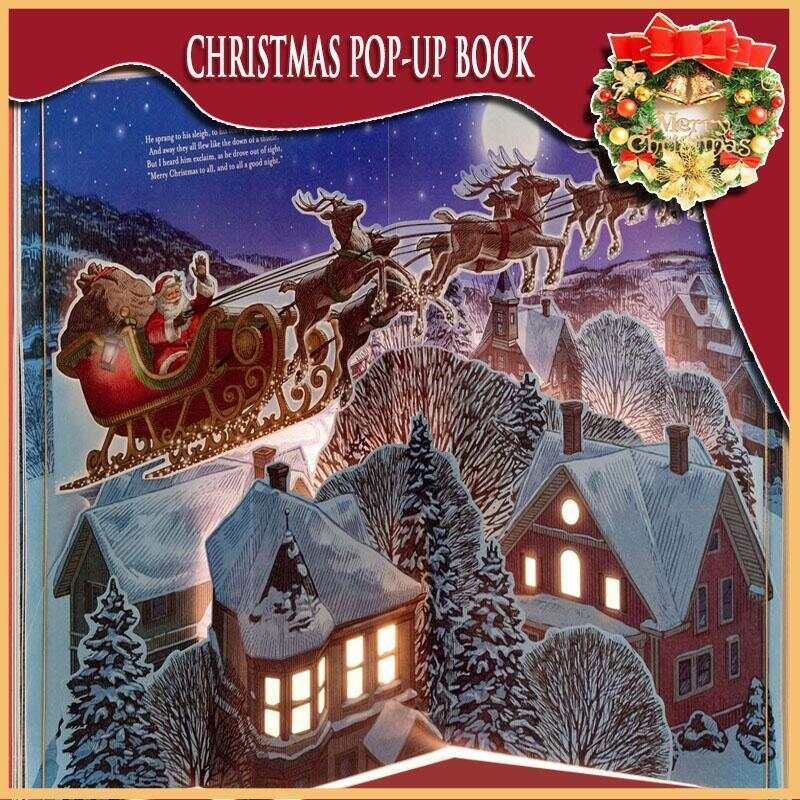 The Night Before Christmas Pop-Up Book With Light and Sound