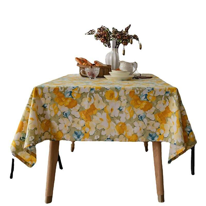 Pastoral Tablecloth Cotton Linen Fabric Table Cloth