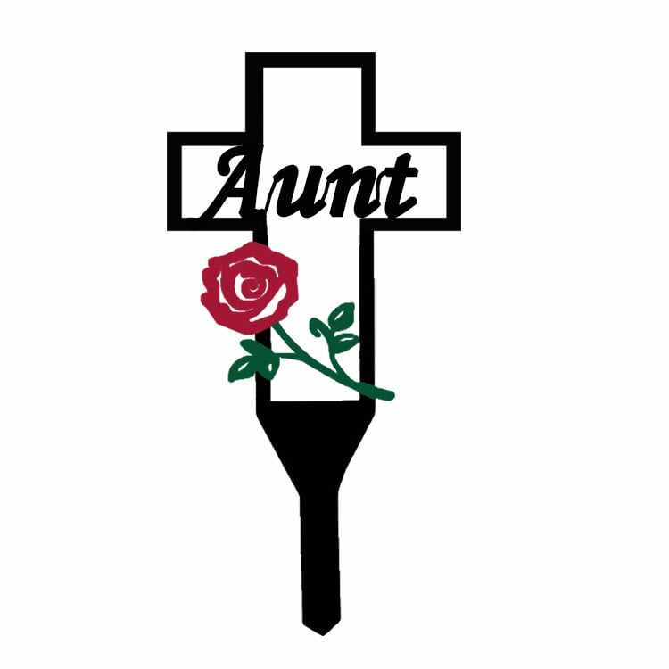 Hot Sale - Cemetery Memorial Cross Stake for Parents
